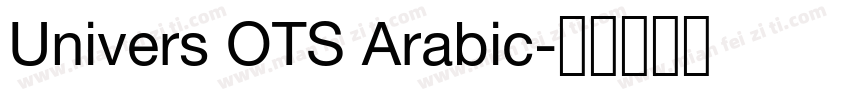 Univers OTS Arabic字体转换